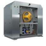 Стирально-отжимная машина с наклонным барабаном для стирки и отжима грязезащитных резиновых ворсовых ковров ВО-100БН Миниатюра Фото №5